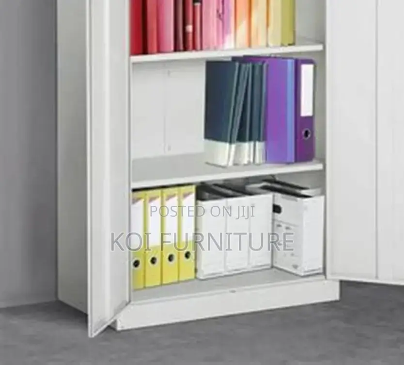 Office Cabinet : 2‐Door Full Metallic Office Cabinet