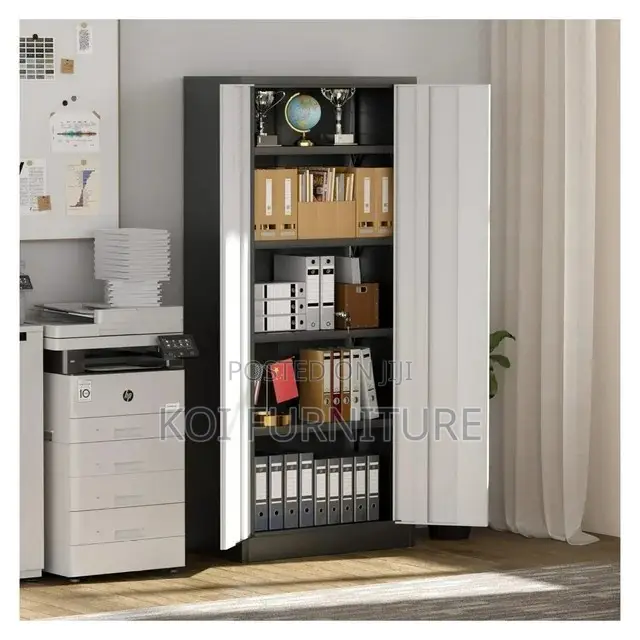 Office Cabinet : 2‐Door Full Metallic Office Cabinet
