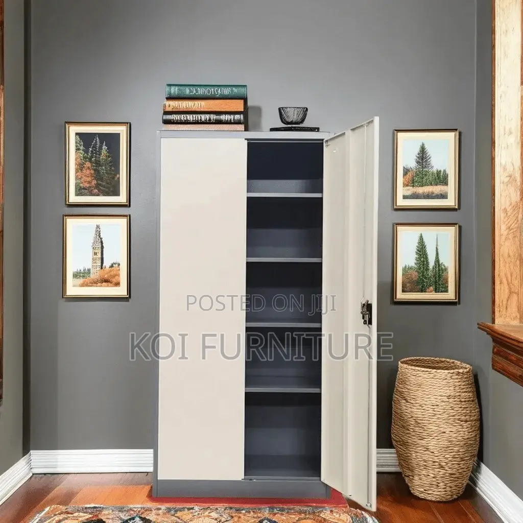Office Cabinet : 2‐Door Full Metallic Office Cabinet