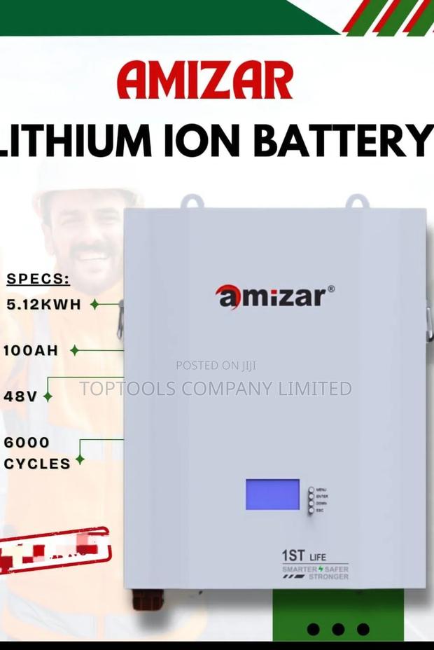 Amizar Lithium Ion Battery 5.12kwh 48v - thumbnail 2