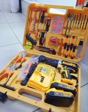 36V Cordless Drill Driver Tool Kit – Complete DIY Set