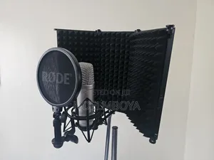 Rode NT1 Microphone, Pop Filter and Microphone Stand.