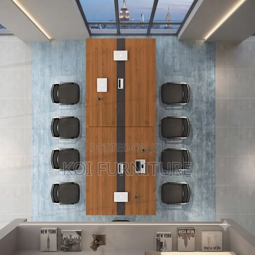 Boardroom Table; 2.4 Meter Hosting and Presentation Boardroom Table