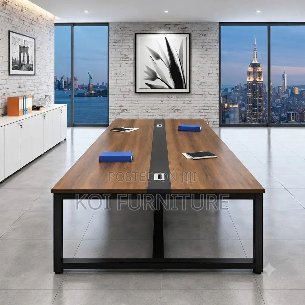 Boardroom Table; 2.4 Meter Hosting and Presentation Boardroom Table