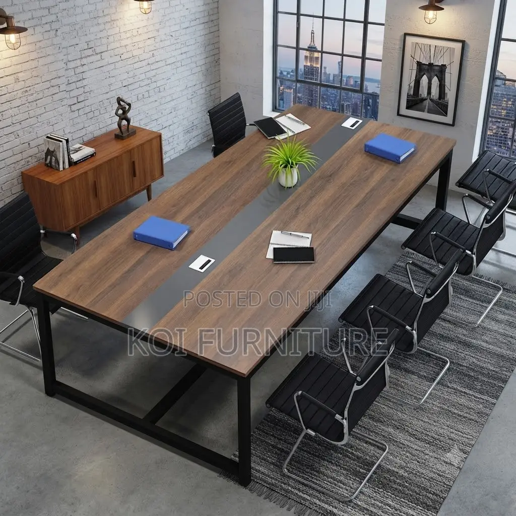 Boardroom Table; 2.4 Meter Hosting and Presentation Boardroom Table