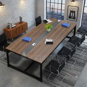 Boardroom Table; 2.4 Meter Hosting and Presentation Boardroom Table