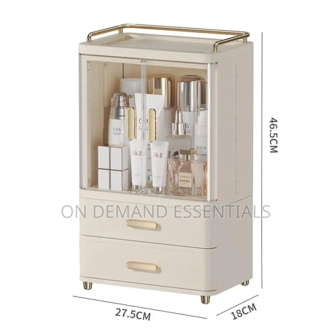 Plastic Lidded Dust Proof Acrylic Cosmetic Storage Cabinet
