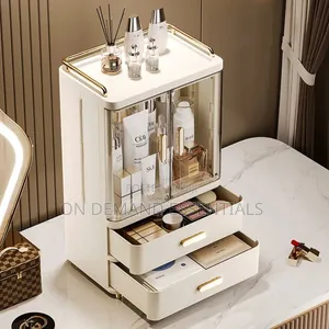Plastic Lidded Dust Proof Acrylic Cosmetic Storage Cabinet