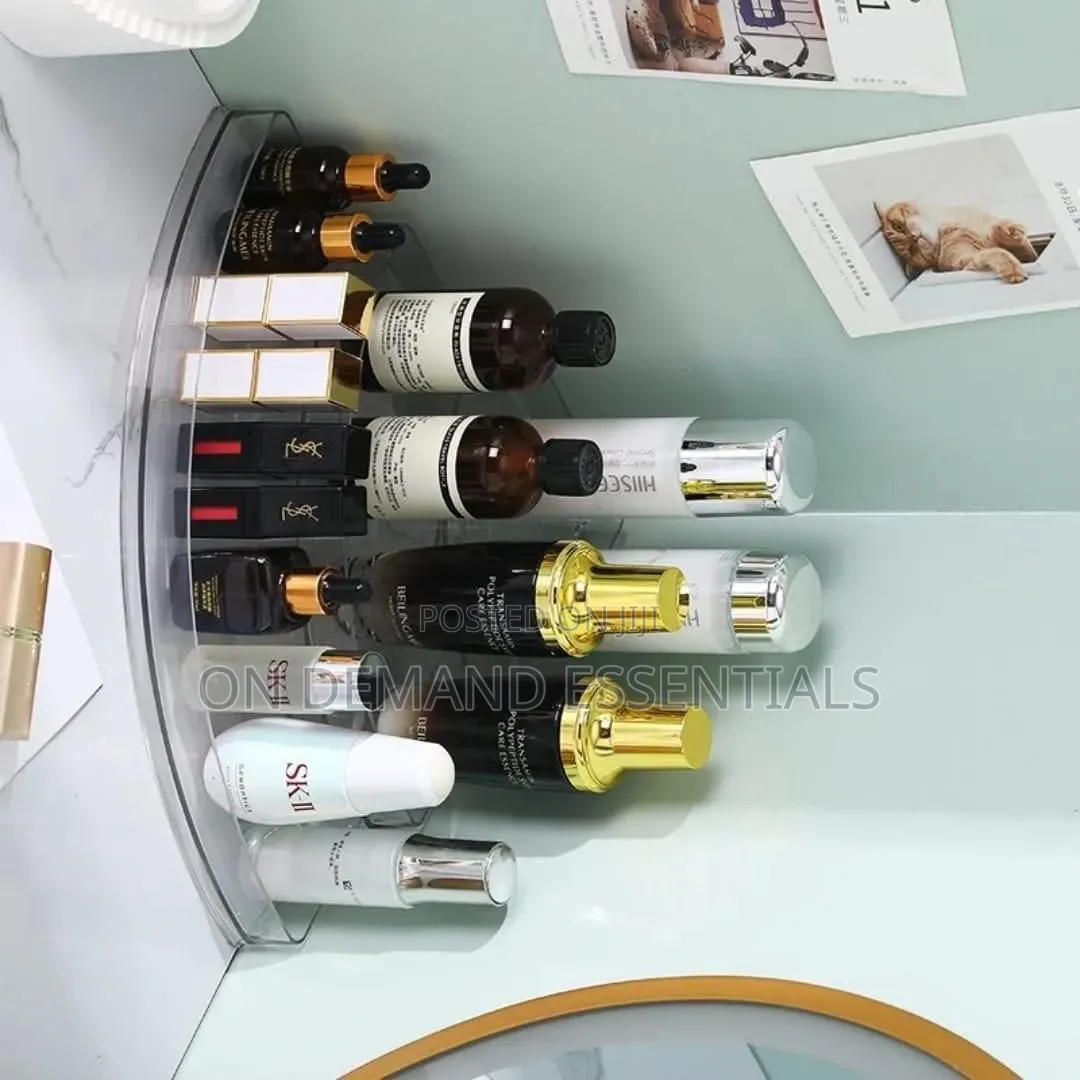 3 Layer Acrylic Cosmetic Corner Organizer/ Kitchen Spice Organizer