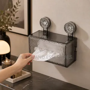 Suction Cup Glacier-Pattern Tissue Box