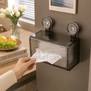Suction Cup Glacier-Pattern Tissue Box