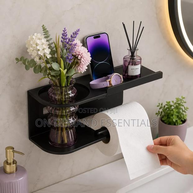 Heavy Duty Bathroom Roll Paper Holder - thumbnail 2
