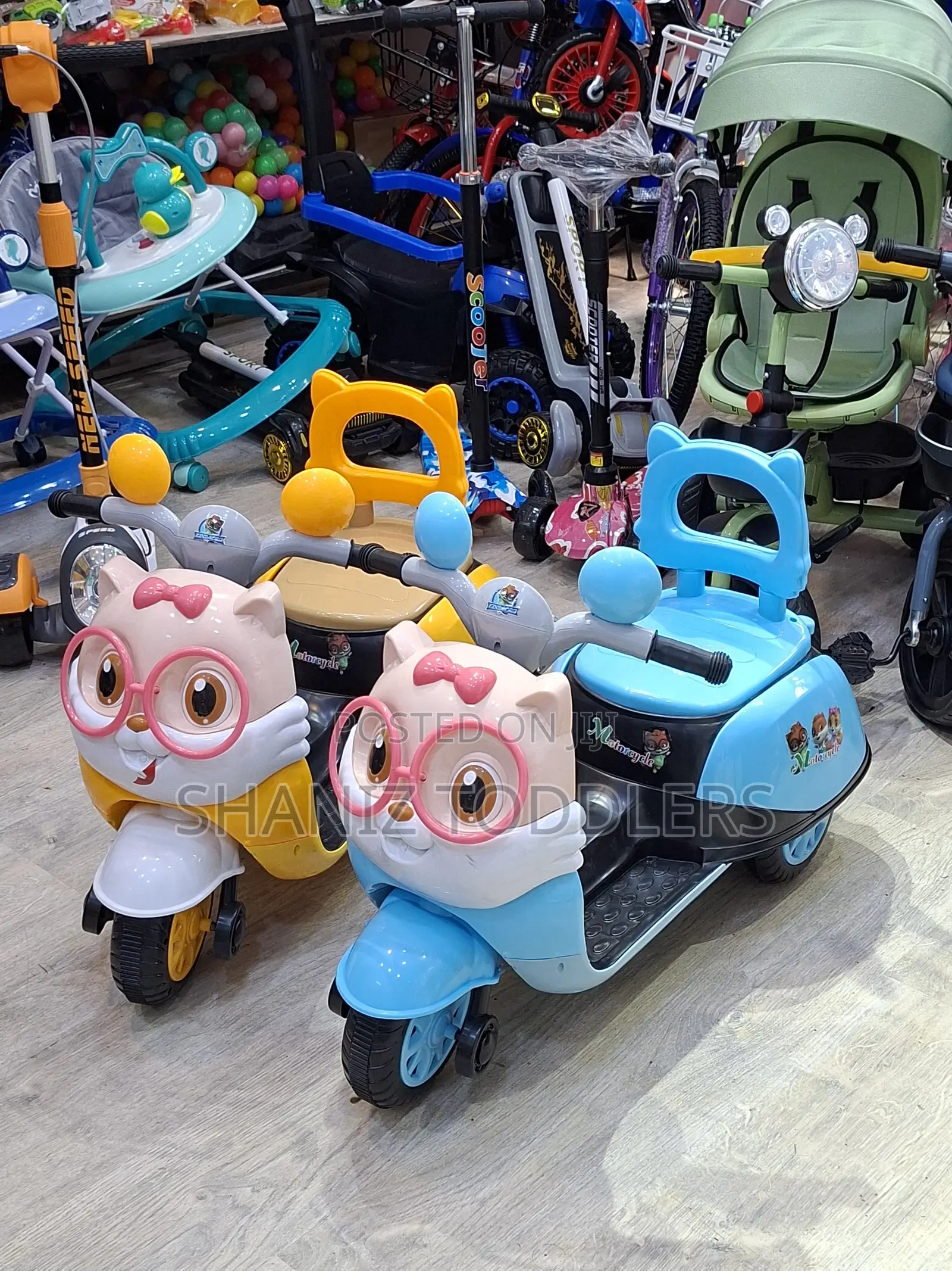 Kids Ride-on Motorbike With Seat (Toddler Friendly)