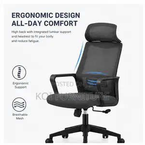 Office Chairs; Mesh Backrest Office Work Seat for Desks