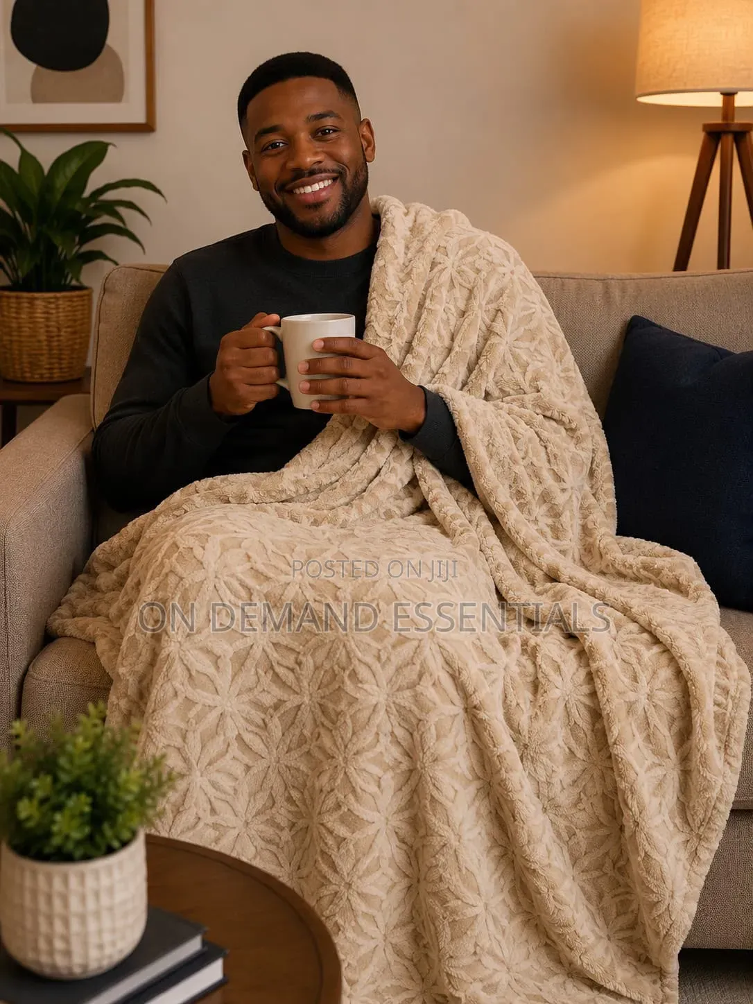 Luxury Textured Fleece Blanket Size:200×230cms