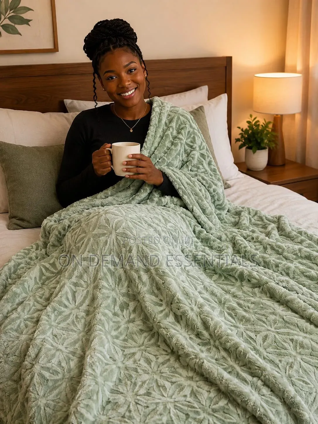 Luxury Textured Fleece Blanket Size:200×230cms