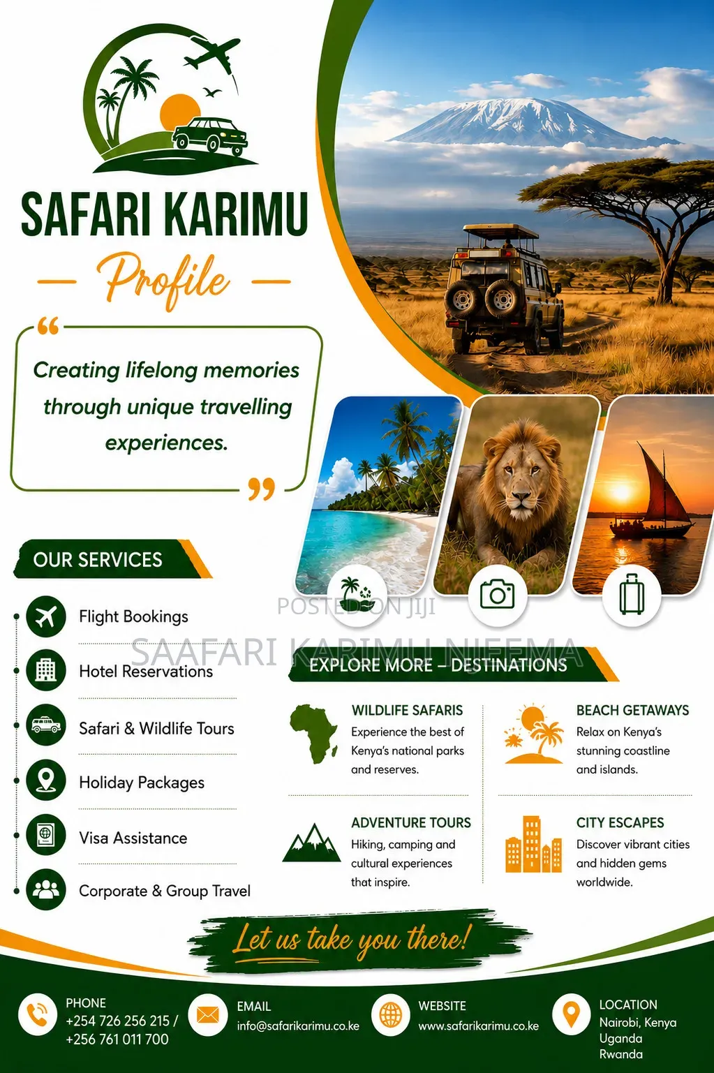 Book With Us for Unforgettable Experience
