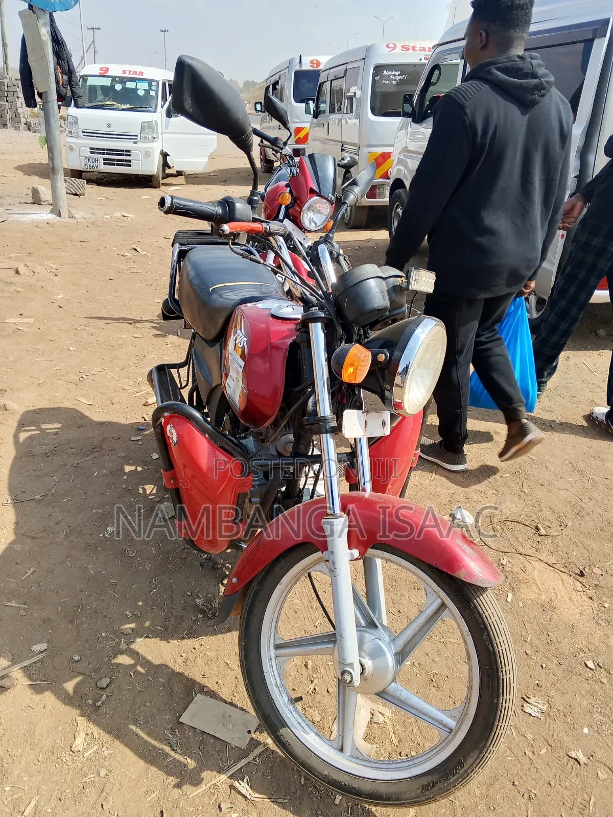 TVS XL 100 2024 Red