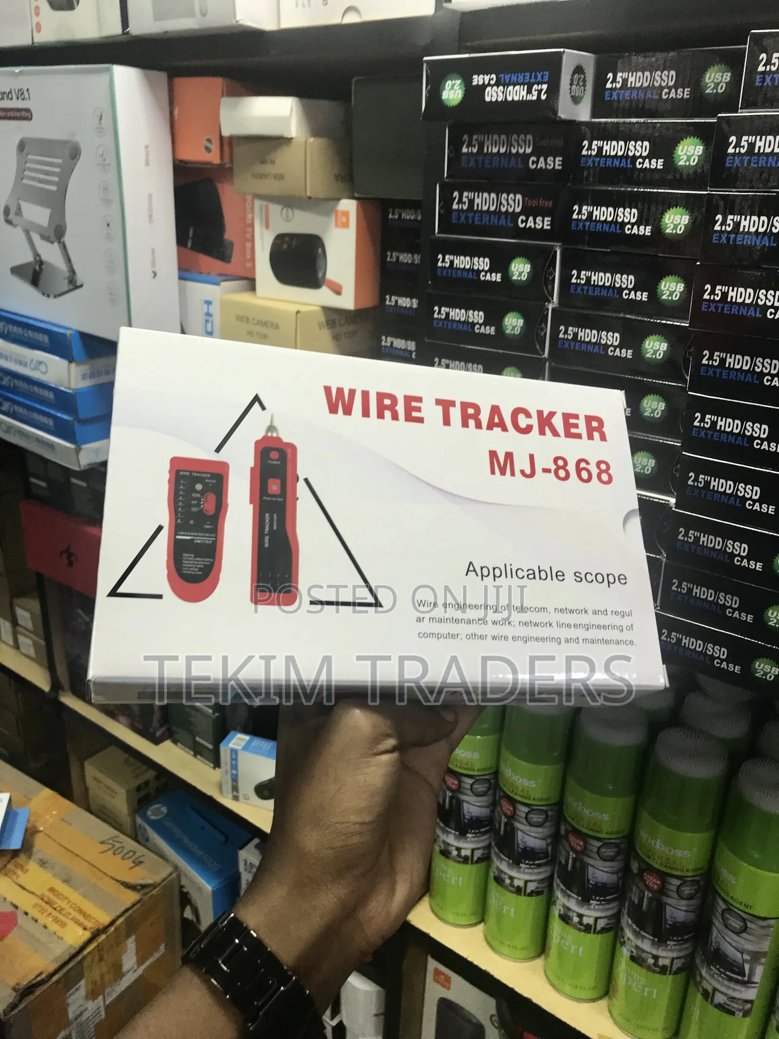 MJ-868 Professional Cable Tracker Tone Probe Kit