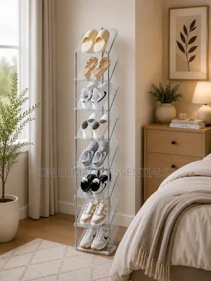 8 Tier String Acrylic Shoe Rack