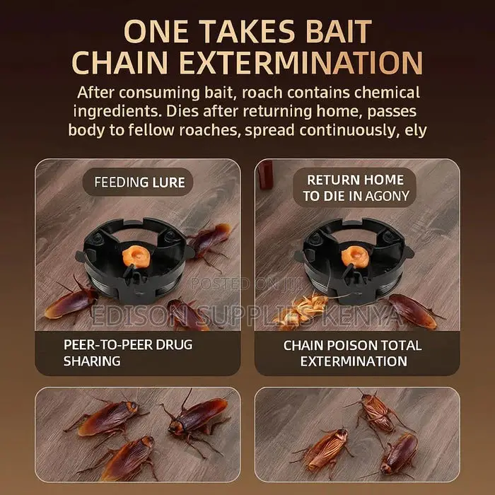 Cockroach Bait Box 3pcs Cockroach Gel Killer Roach Trap Pest Control