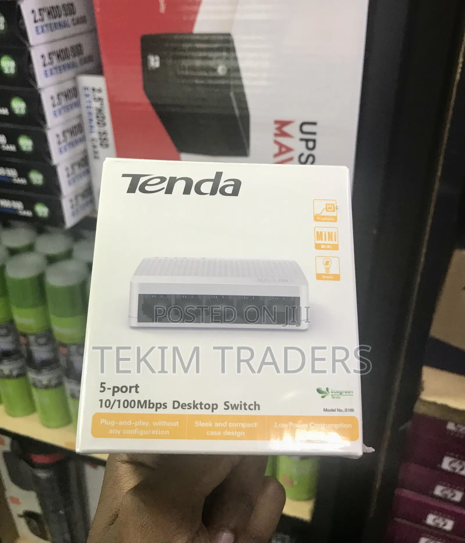 Tenda S105 5 Port 10/100 Switch Fanless Mini SOHO