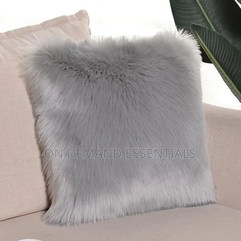 Simple Imitation Wool Plush Cushion Pillow Cover