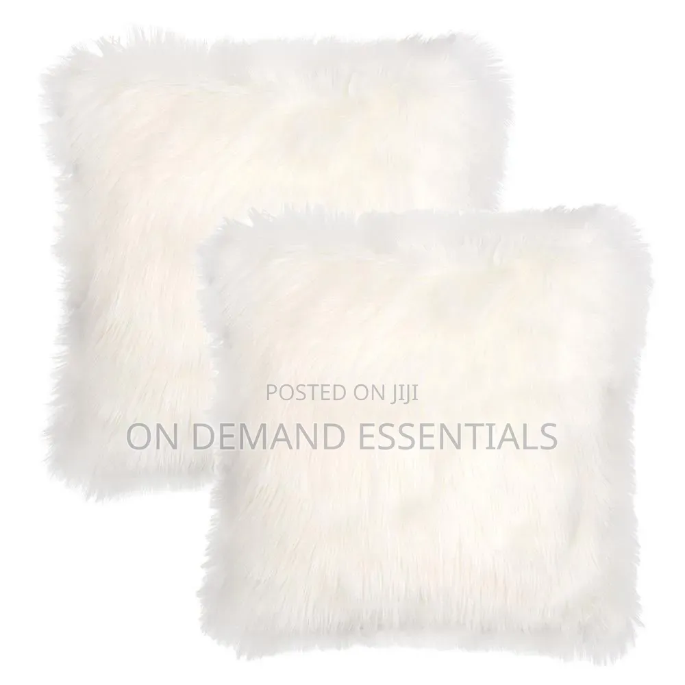 Simple Imitation Wool Plush Cushion Pillow Cover
