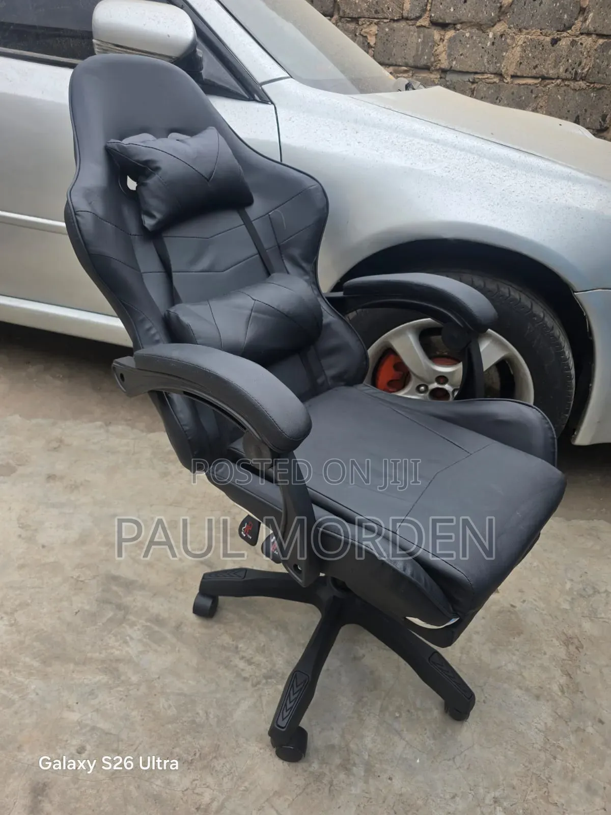 All Black With Footrest Gaming Chair Gaming Recliner