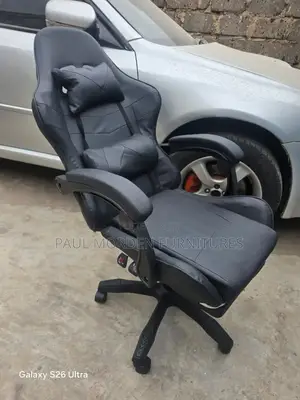 All Black With Footrest Gaming Chair Gaming Recliner