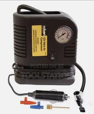 AIR COMPRESSOR MINI 12V (42961) Rolson Brand Heavy Duty