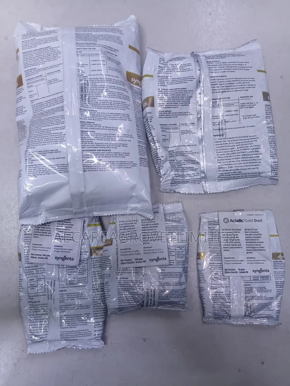 Actellic Gold Dust Preservative 50g, 100g, 200g, 500g, 1kg
