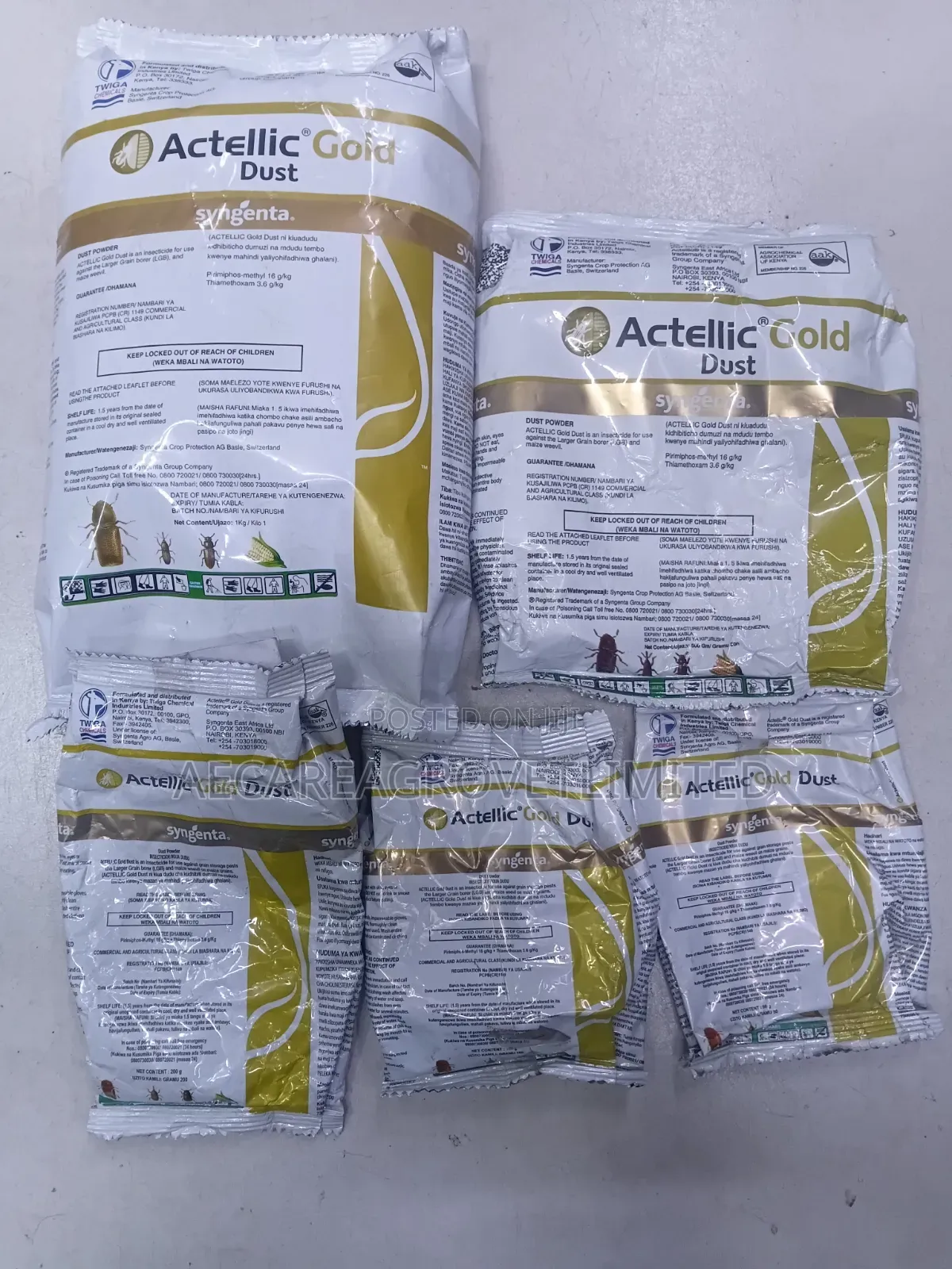 Actellic Gold Dust Preservative 50g, 100g, 200g, 500g, 1kg