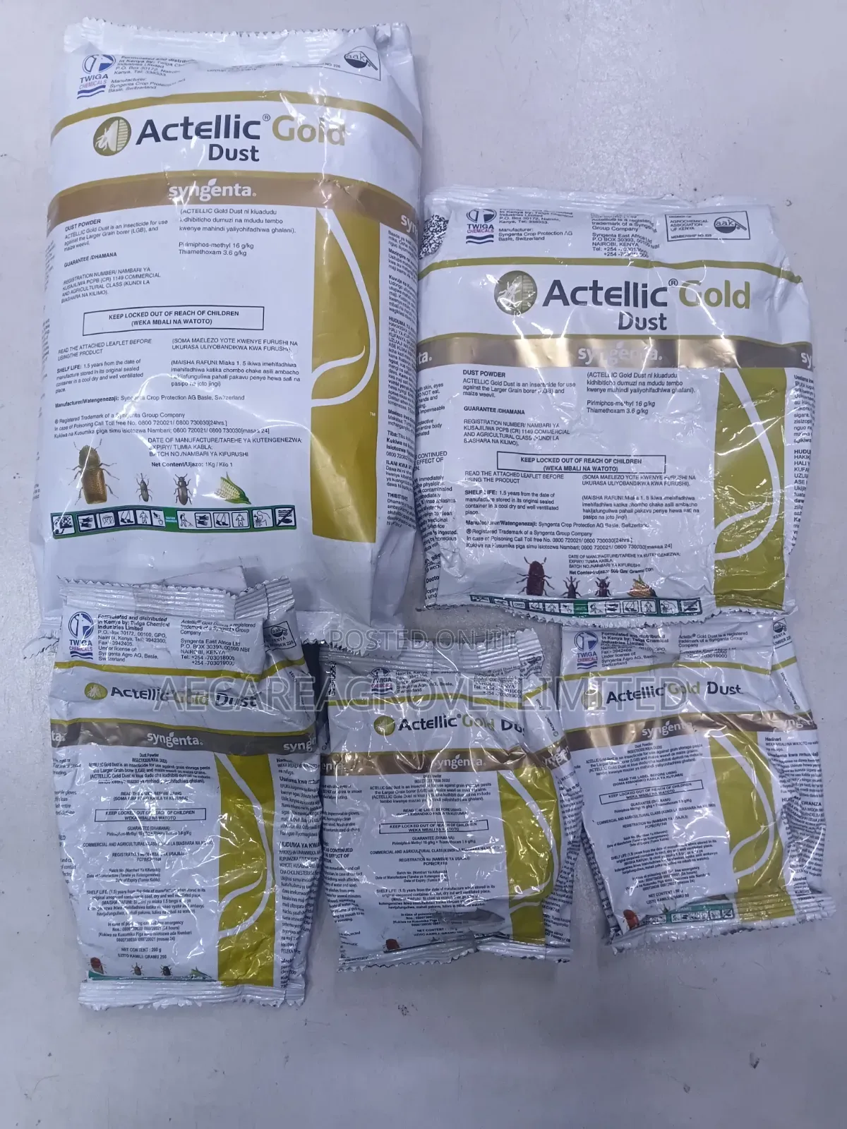 Actellic Gold Dust Preservative 50g, 100g, 200g, 500g, 1kg