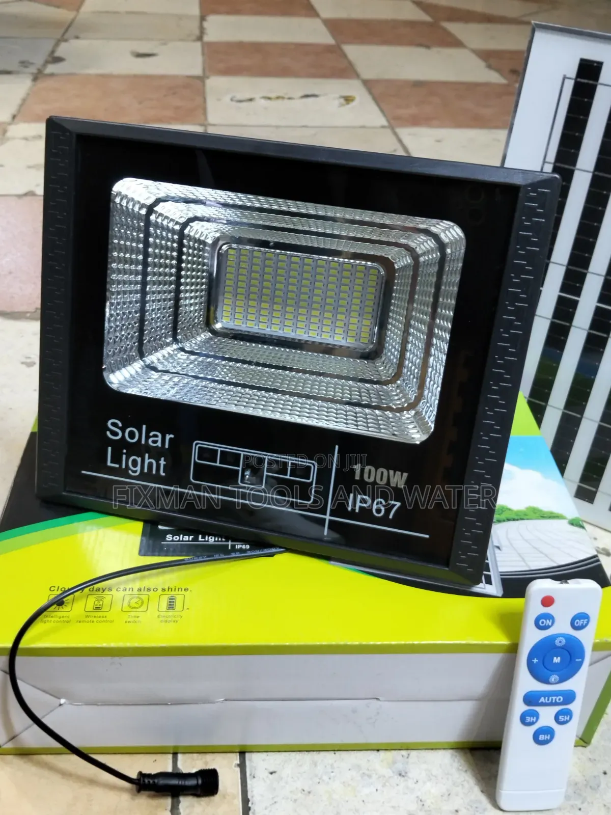 Solar Flood Light Ip 68 100 Watts for Dark Night