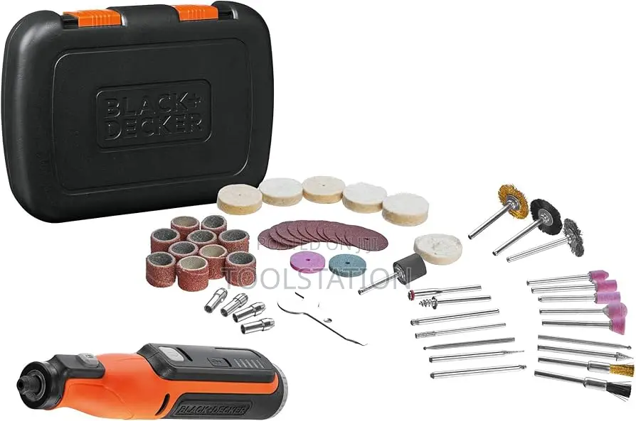 Rotary Tool Cordless 7.2v + 52pc Acc Bcrt8ik-Xj Black and Decker