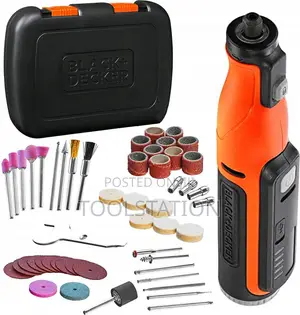 Rotary Tool Cordless 7.2v + 52pc Acc Bcrt8ik-Xj Black and Decker