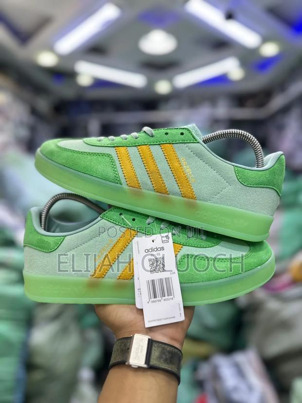 Adidas Gaezelle Indoor “Hazzy Green “ Quality Leather