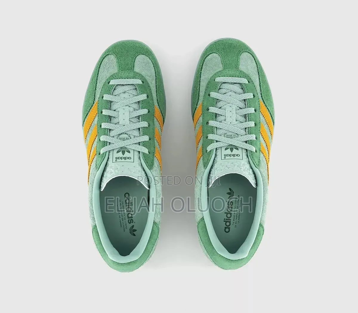 Adidas Gaezelle Indoor “Hazzy Green “ Quality Leather