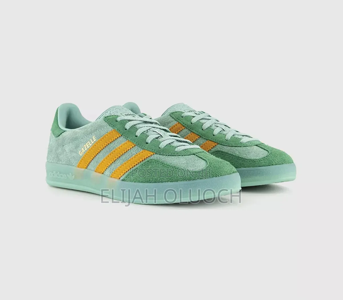Adidas Gaezelle Indoor “Hazzy Green “ Quality Leather