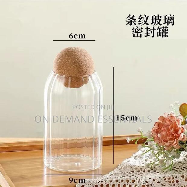 3pcs Glass Spice Jar With Bamboo Lid - thumbnail 7