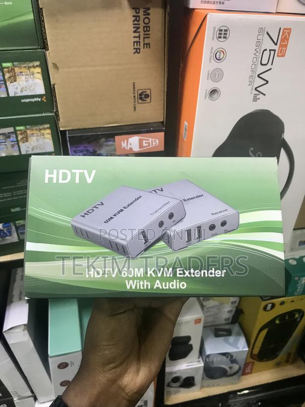 60M KVM Extender With Audio 1080P USB HDMI Over Cat5e/Cat6