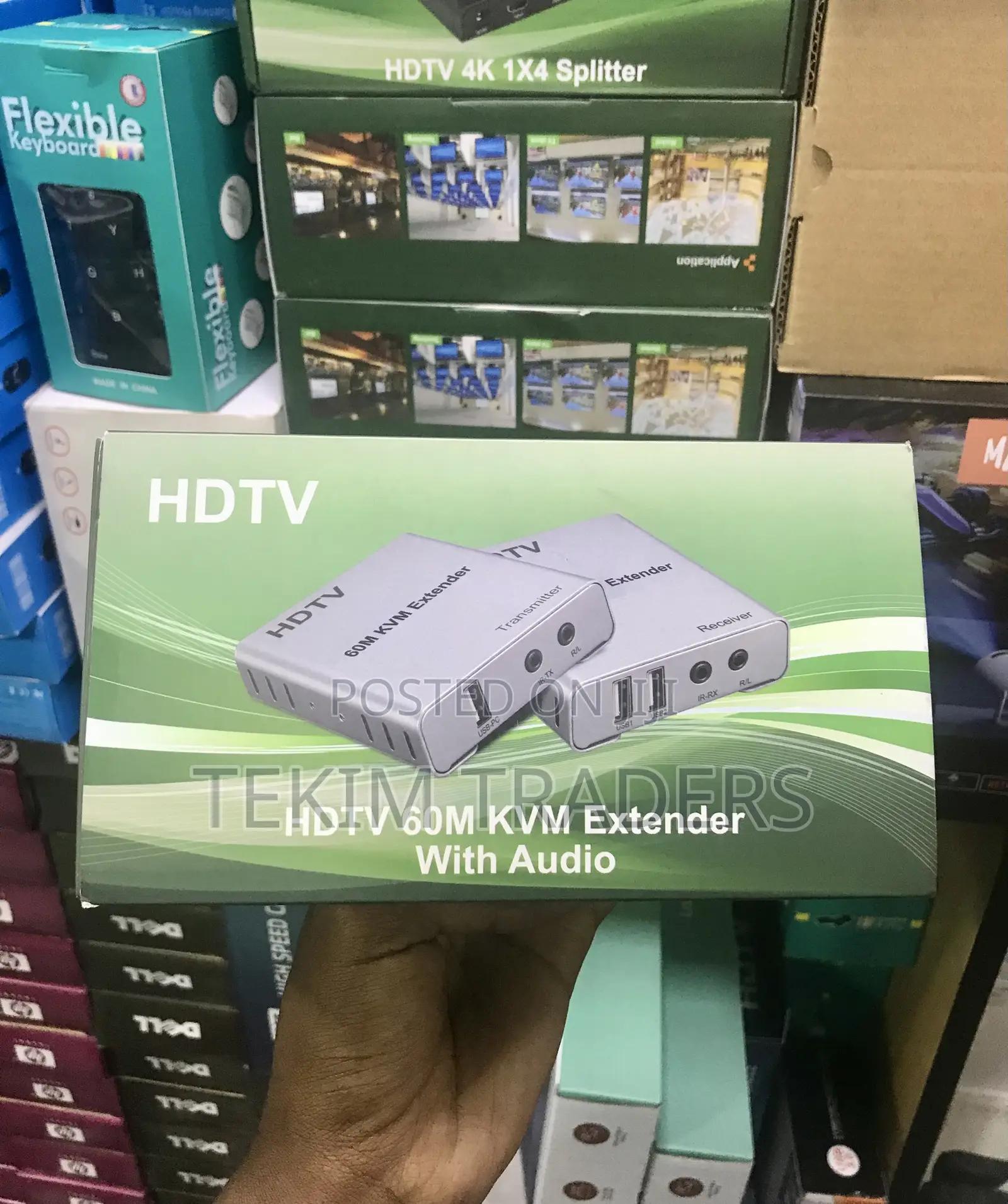 60m HDMI USB KVM Extender With Audio 1080P IR Control