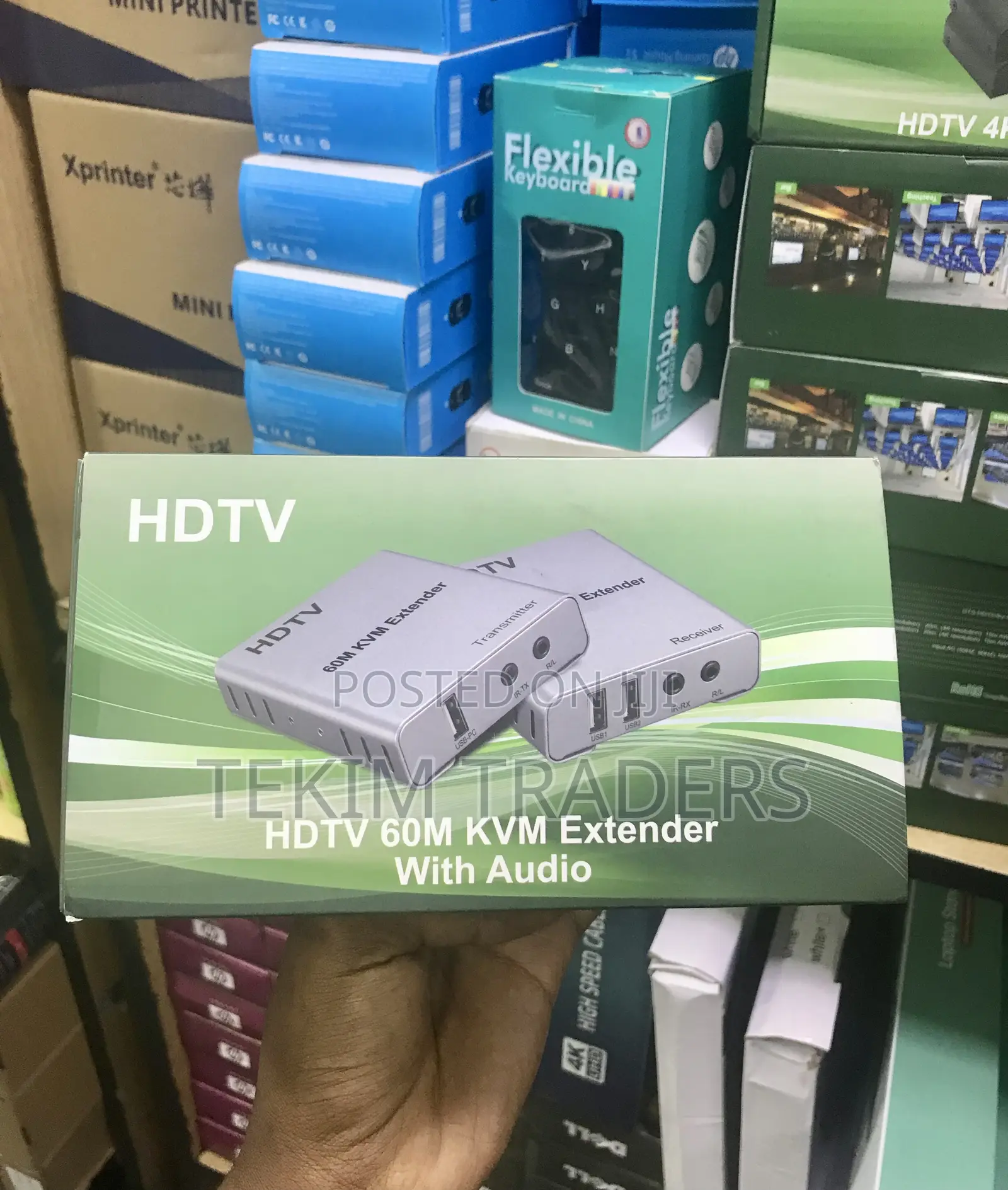 60M HDMI KVM Extender 1080P With USB 3.5mm Audio Jack