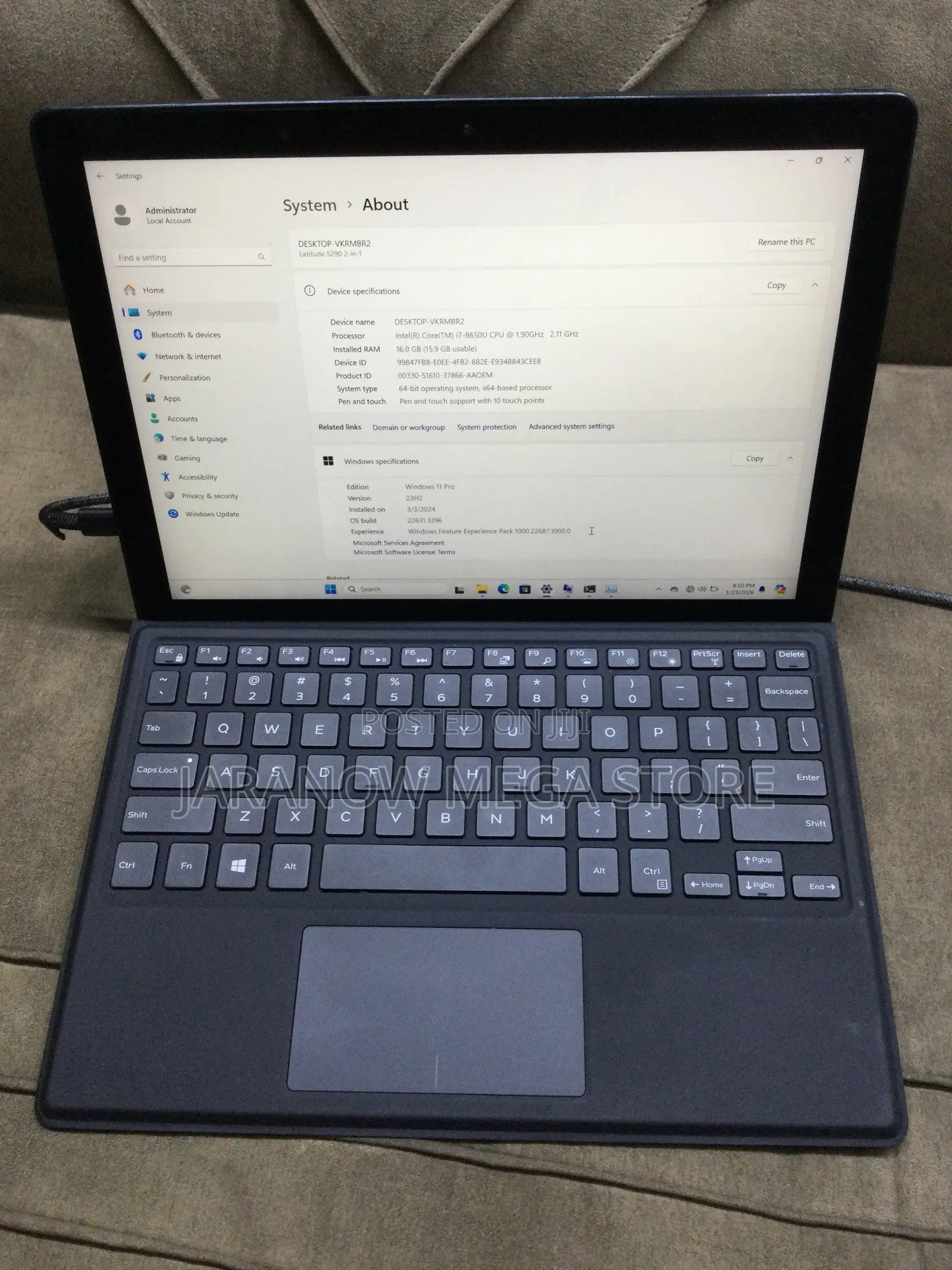 Laptop Dell Latitude 5285 2-in-1 16GB Intel Core i7 SSD 256GB