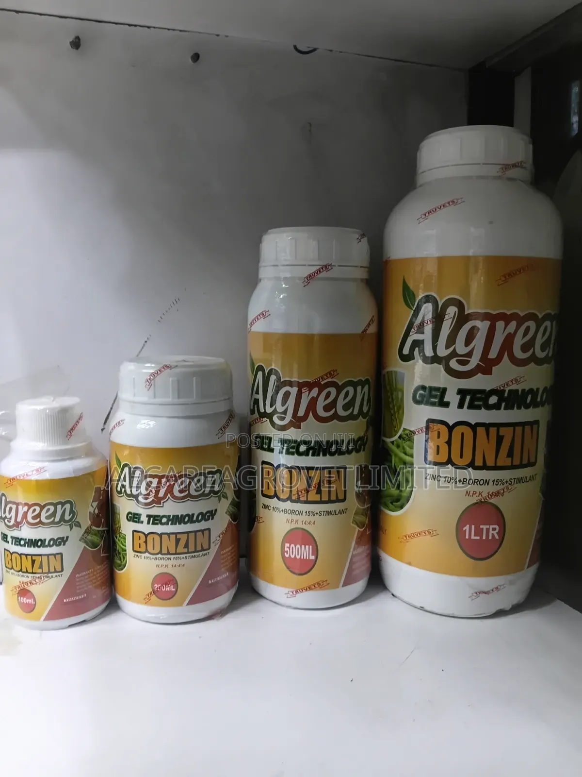 Bonzin Algreen Gel Technology Foliar Fertilizer 100ml, 250ml,500ml, 1L