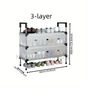 Shoe Storage Cabinet Foldable and Space-Saving Design*