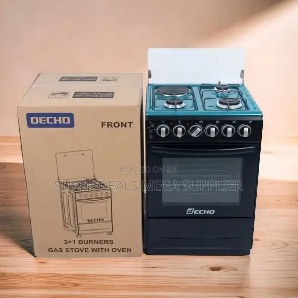 Sleek Design Free Standing 4 Gas Cooker Burner With Electric Oven