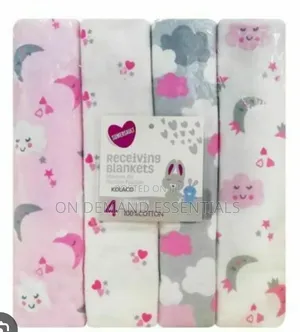 4pc Baby Receiving Blanket
