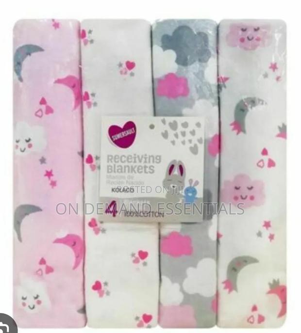 4pc Baby Receiving Blanket - thumbnail 3